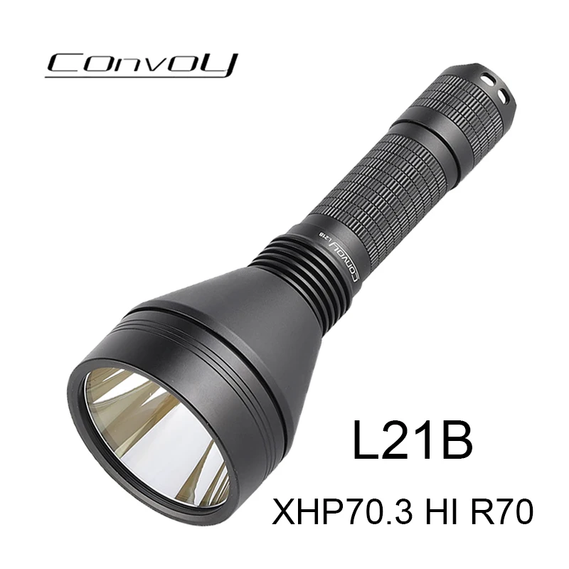 

Convoy L21B XHP70.3 HI R70 Led Flashlight High Powerful 21700 Flash Torch Light Lightweight Long Range Lantern Camping Lamp