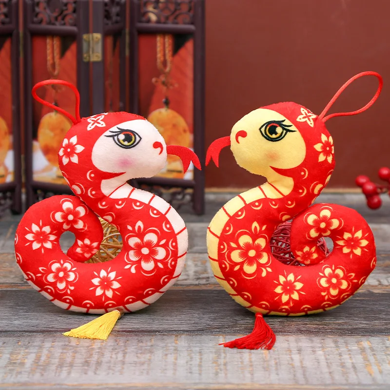 2025 Year of Snake Hanging Pendant Chinese Zodiac Lunar New Year Ornament Home Traditional Spring Festival Hang Decoration