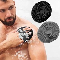 Eco Friendly Antimicrobial Silicone Body Scrubber Soft Shower Cleansing Brush All Kinds Of Skin Gentle Exfoliating Scrub For Men