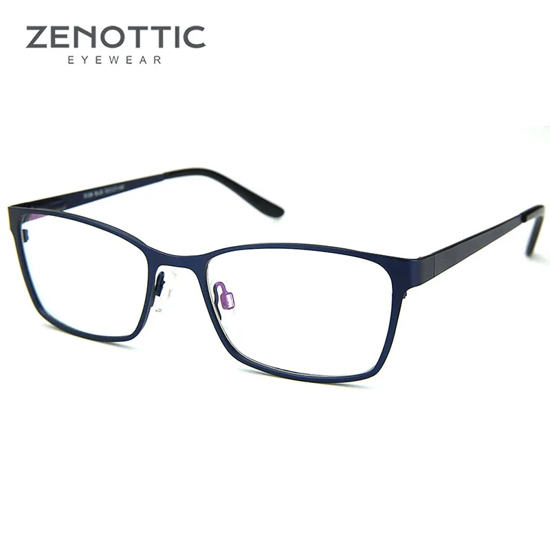 ZENOTTIC Marke Legierung Brillen Frauen Vollrand Anti Blau Rays Photochrome Myopie Hyperopie Brille Optische Brillen