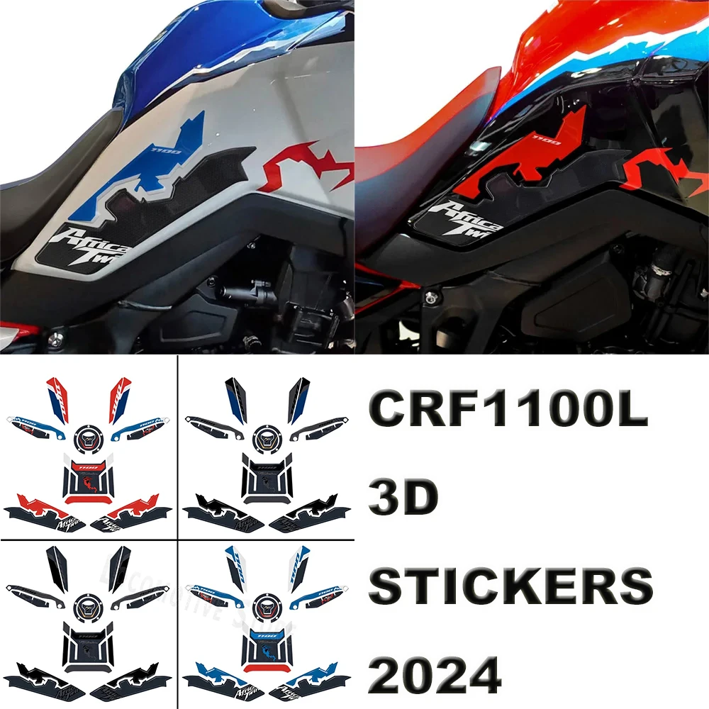 

For Honda CRF-1100L 2024 Motorcycle 3D Epoxy Resin CRF 1100 L Waterproof and Scratch-Resistant Sticker Protection Kit
