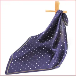 100% Pure Silk Bandana Women Scarf Sailboat Handkerchief Female Neckerchief Women's Natural Silk Square Headband Lady Hair Scarf