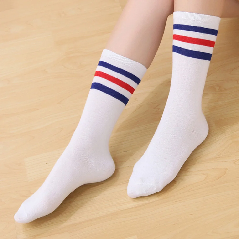 

Knee High Socks Cotton Long Socks 3 Breathable for Sports Summer Size S White Knee High Stockings Stockings