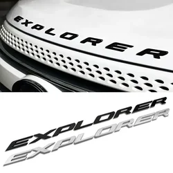 3D ABS Car Front Hood Bonnet Emblem Badge Sticker for Explorer Car Styling Accessories