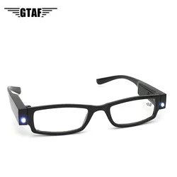 LED Men's and Women's Reading Glasses with Light Reading Glasses for Money Detectors Full-frame Reading Glasses Gafas de lectura