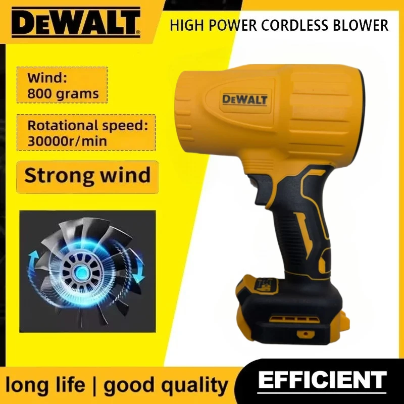 DeWALT Turbo Fan Violent Fan 800G rechargeable brushless air blower handheld fan dryer 30000RPM cordless turbine Tool
