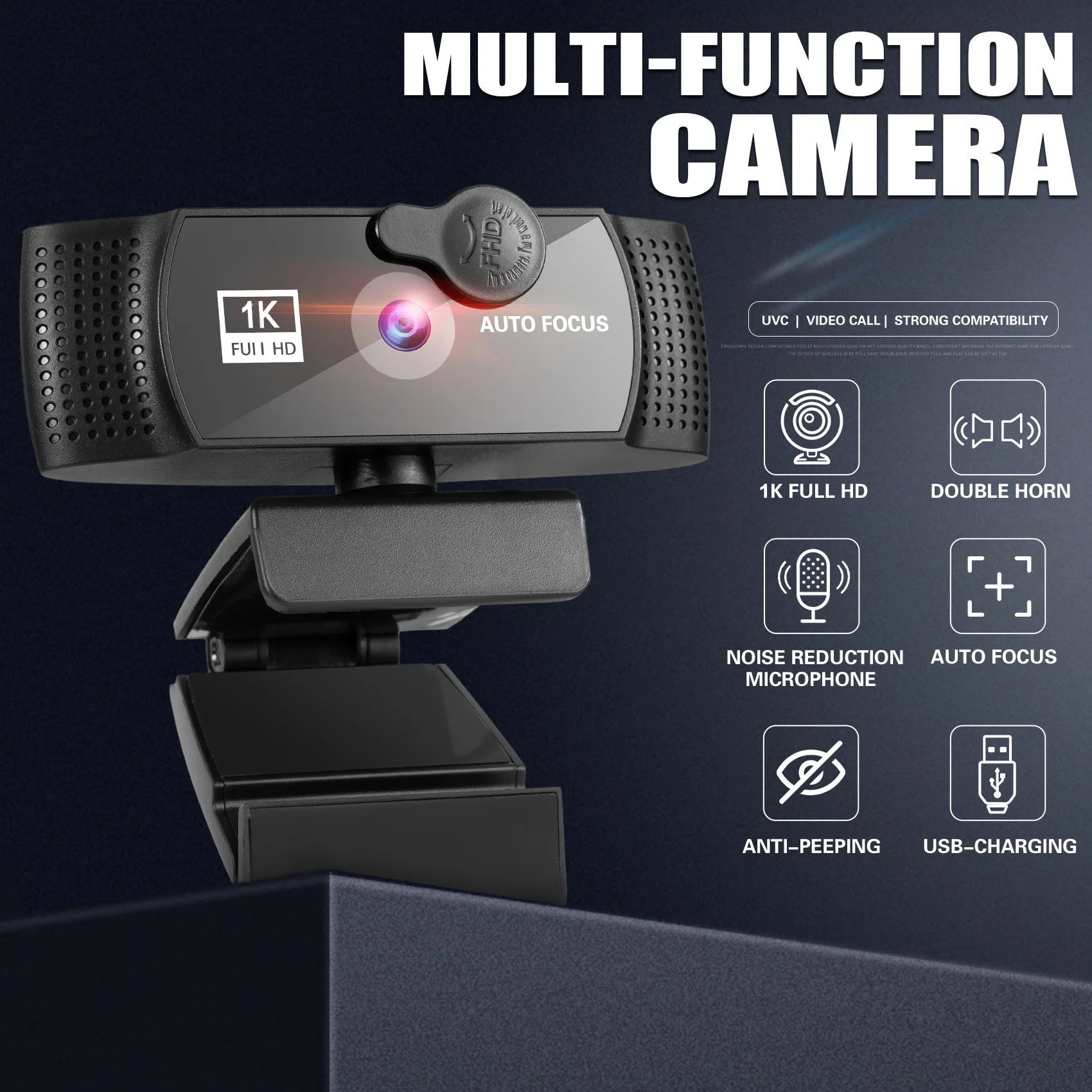 4K 60FPS Full HD 8M WebCam Auto Focus  With Microphone USB Streaming Web Camera With Stand For PC Laptop Live Tiktok YouTube