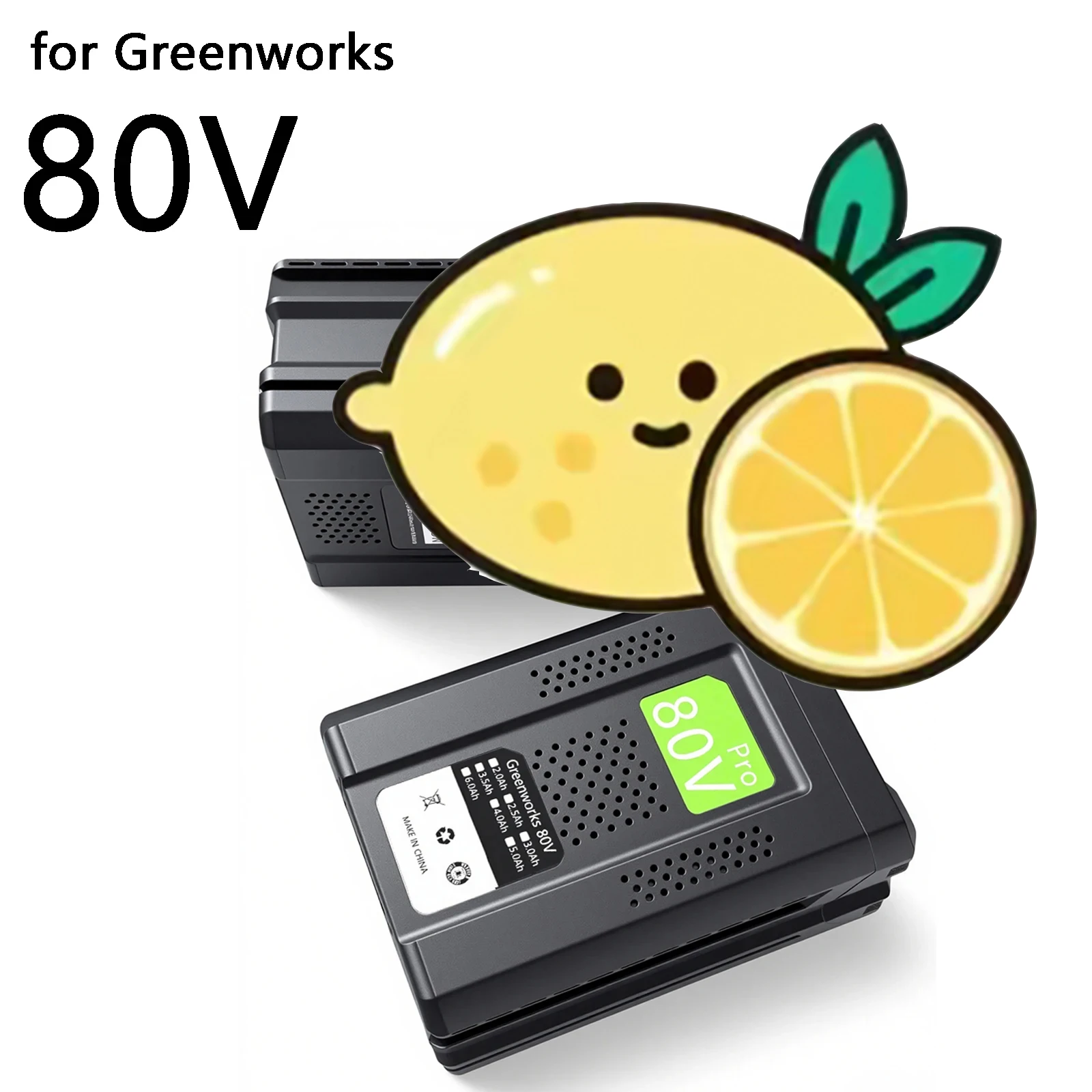 

80V For Greenworks GBA GBA80600 6000mAh Replacement Battery Compatible For GBA80200 80V Cordless Power Tool Rechargeable Battery