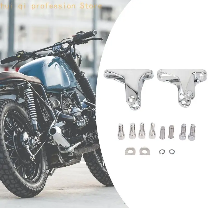 Metall-Beifahrerfußrasten-Ersatzhalterungsset für Motorradmodelle von 93–23. Verwendung H8WE – Detail 9