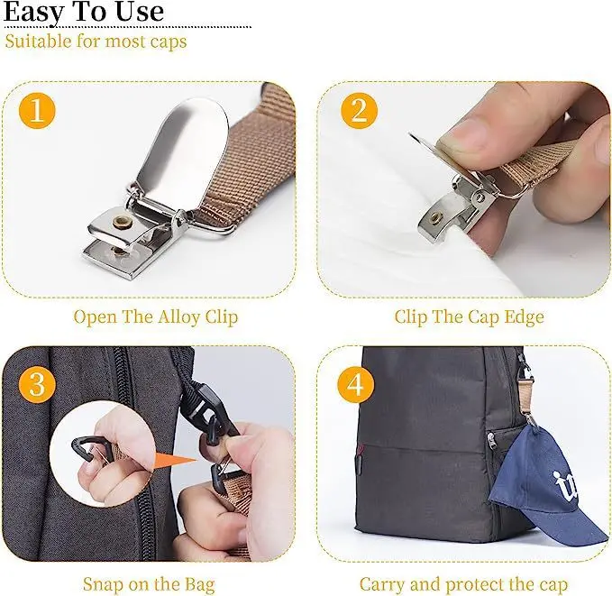 New Outdoor Travel Straw Hat Clip Portable Hat Companion Bag Clip Multi-Purpose Outdoor Glove Storage Clip