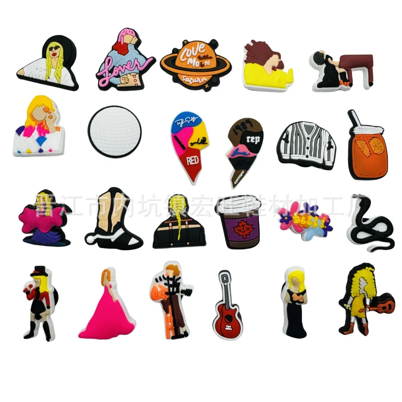 

PVC Removable Buckle Cartoon Sandal Accessory Hole Bag Charms Sneaker Garden Hole Shoe DIY Decoration Accessories Sandals Charms