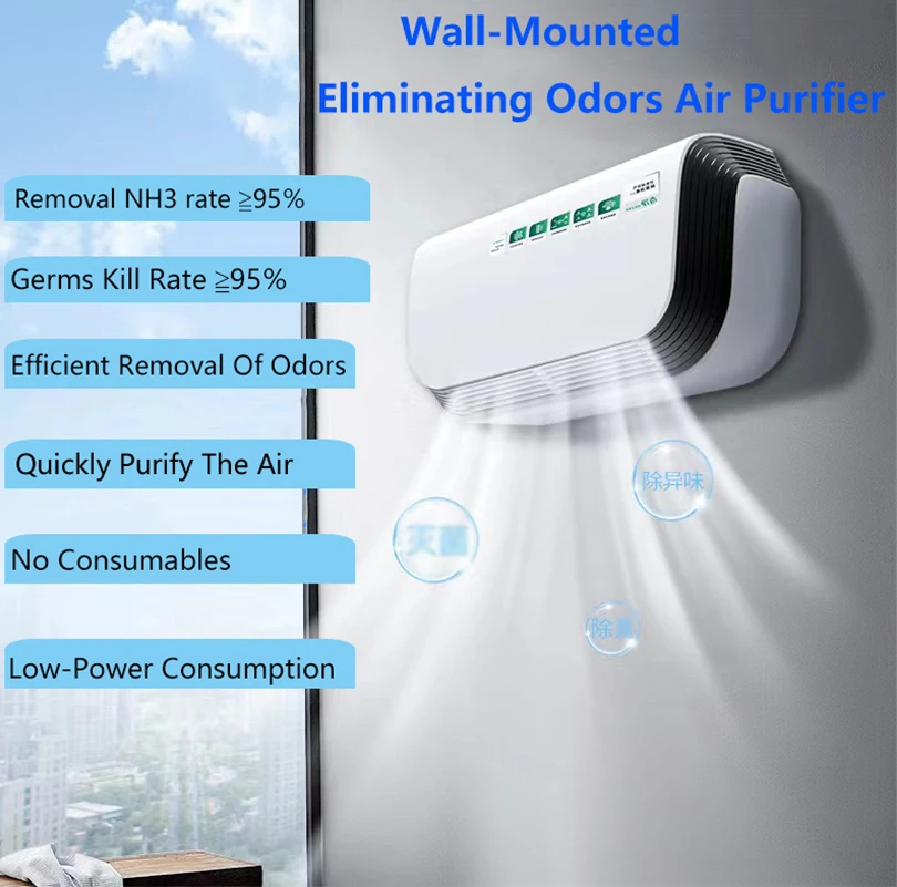 Wall Mounted Toilet/PublicToilet Odor Removal Air Purifier