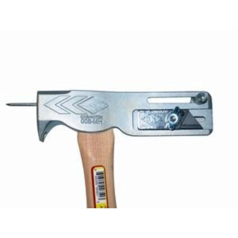 Magnet Roof Axe, Wooden Handle Croissant Hammer, Tent Floor Hammer Lifesaving Tool Pulling Hammer view 3