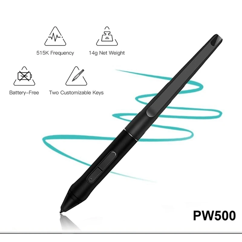 

PW500 Stylus Pen for Huion KAMVAS Pro 22 Inspiroy Q11K V2 Q620MJAS