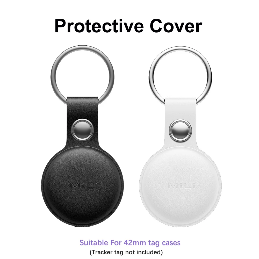 MiTag Smart Tracker Holder Mitag Duo Keychain for Lifemate Protective Leather Case Tracker Cover Compatible Diameter 37/38MM Tag