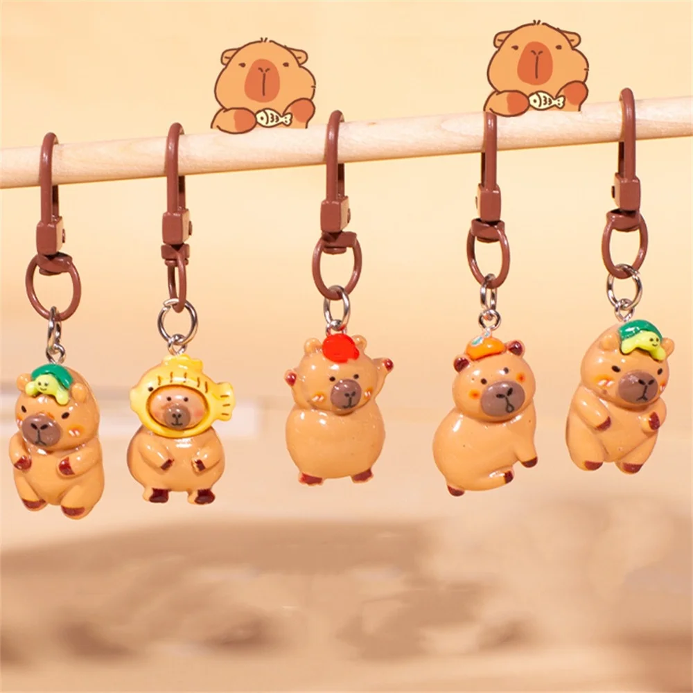 المعلقات الحيوان سلاسل المفاتيح على ظهره سحر الكرتون مجوهرات لحقائب الظهر النساء الرجال