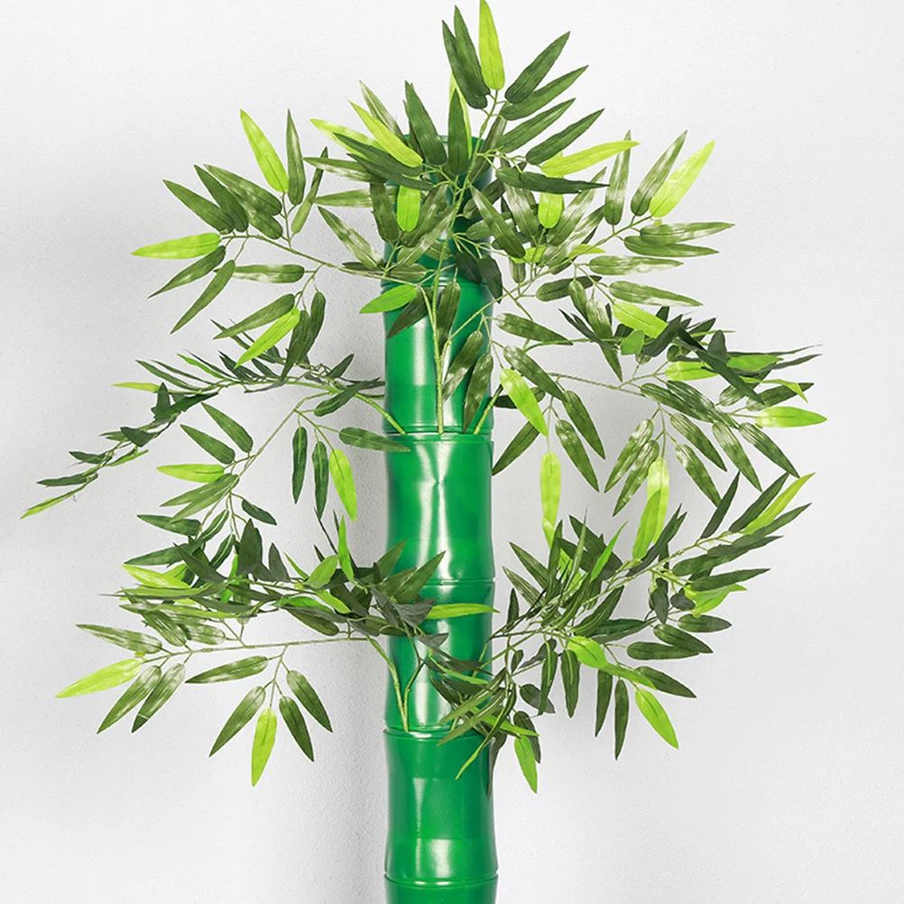 

5pcs Simulated Pipe Decor For Drain Heating Water Sewer Diy Cover Artificial Bamboo Tube Landscape Ornament Green