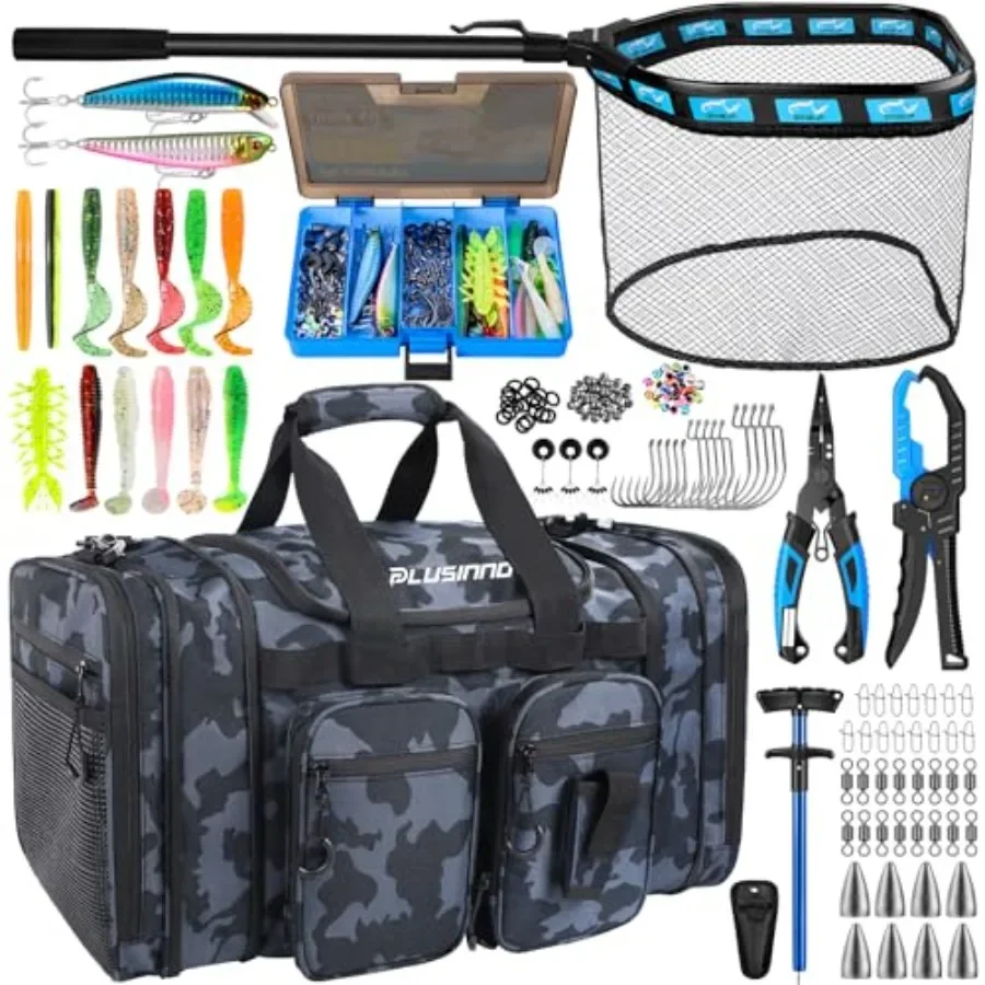 

Expandable Fishing Net for Saltwater Freshwater Water-Resistant Nylon Shoulder Carry Gear, Black, Lightweight Durable