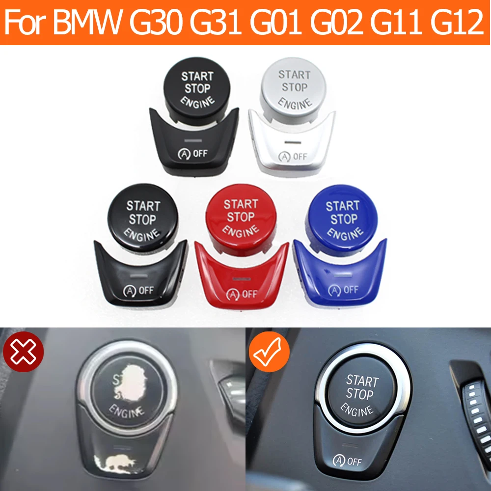 G30 G01 G12 엔진 점화 시작 정지 스위치 버튼 커버 트림 BMW 1 5 6 7 X3 X4 시리즈 F52 G31 G08 G02 F98 G32 G11