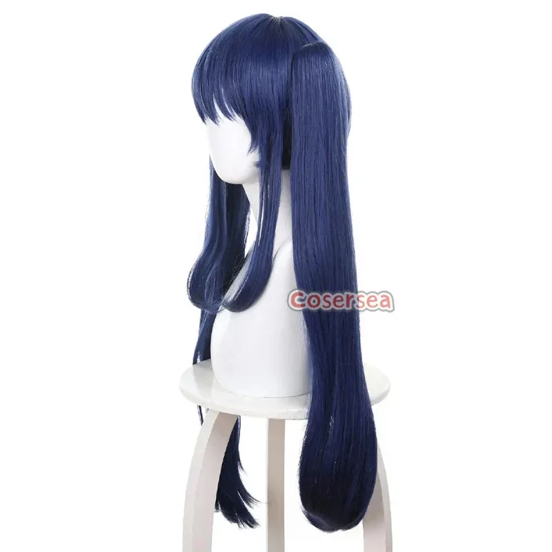 Cosersea ويندي مارفيل تأثيري الباروكات الجنية الذيل ويندي مارفيل 80 سنتيمتر طويل مستقيم الأزرق ذيل حصان شعر مستعار الاصطناعية الشعر مقاومة للحرارة