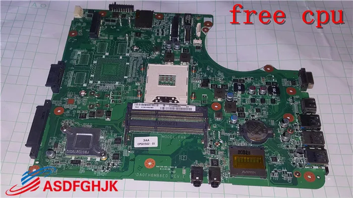 

FOR Fujitsu Lifebook Ah532 Laptop Motherboard Da0fh6mb6e0 D-113 100% Works Perfectly