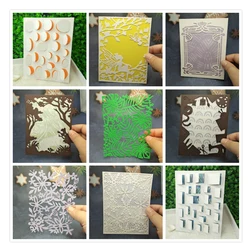 Metal Cutting Die is Suitable For Christmas DIY Scrapbook Album 3D Greeting Card Making Creative Snowflake Angel Frame 2022 New