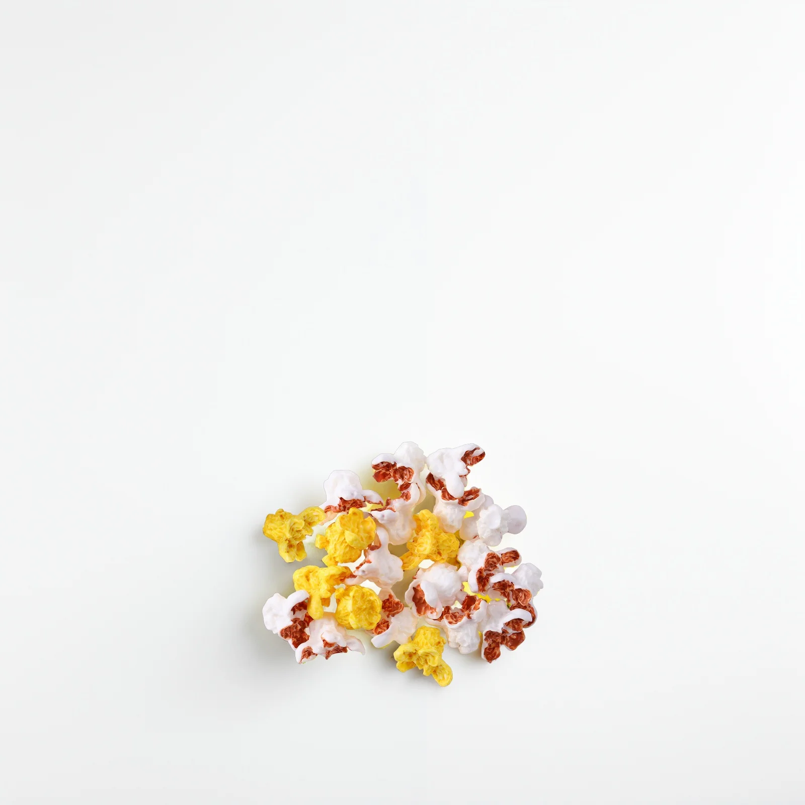 

50pcs Popcorn Miniature Fake Model Mini House Accessory Creative Decoration Prop Lightweight DIY Resin Plastic