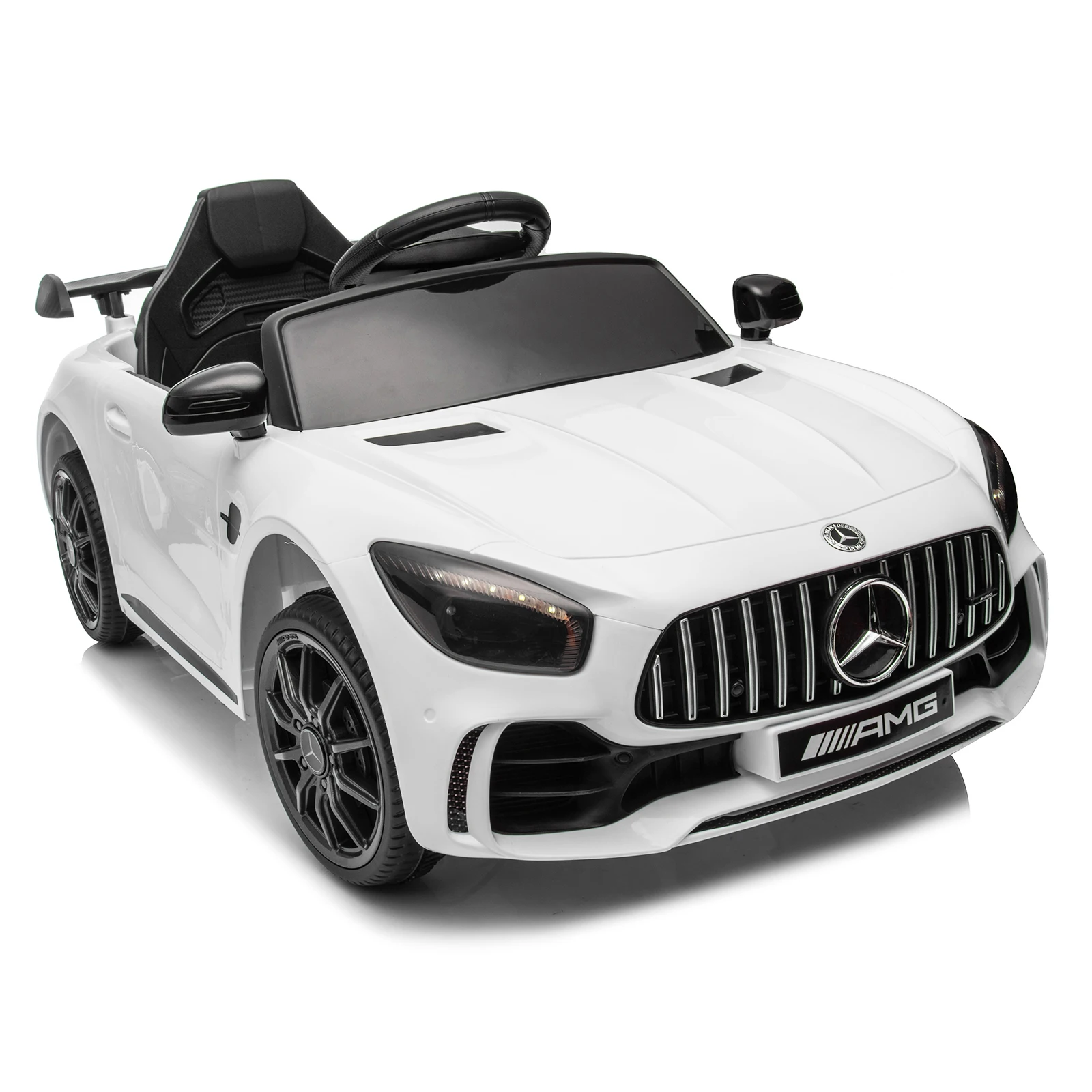 Dual Drive 12V 4.5Ah with 2.4G Remote Control Mercedes-Benz Sports Car White