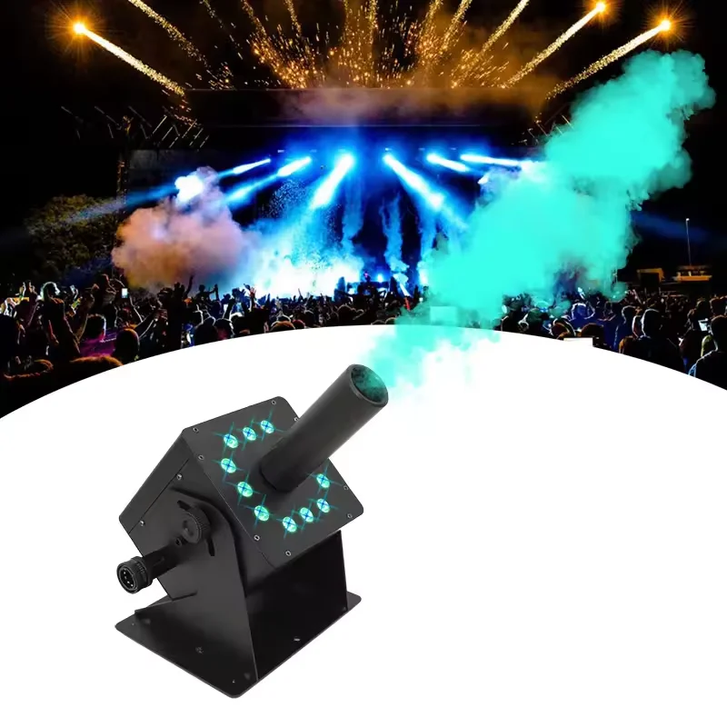 180w Dmx Control Smoke Fog Cannon Machine Column Led Rgb Co2 Jet Machine for Disco Party Nightclub Bar Smoke Machine