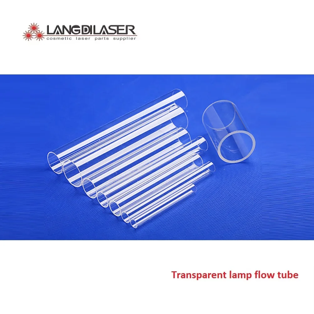 Transparent Lamp Flow Tube With Material Fused Silica&Quartz / Outer Dia. 10mm / Bore 8mm / With Different Length