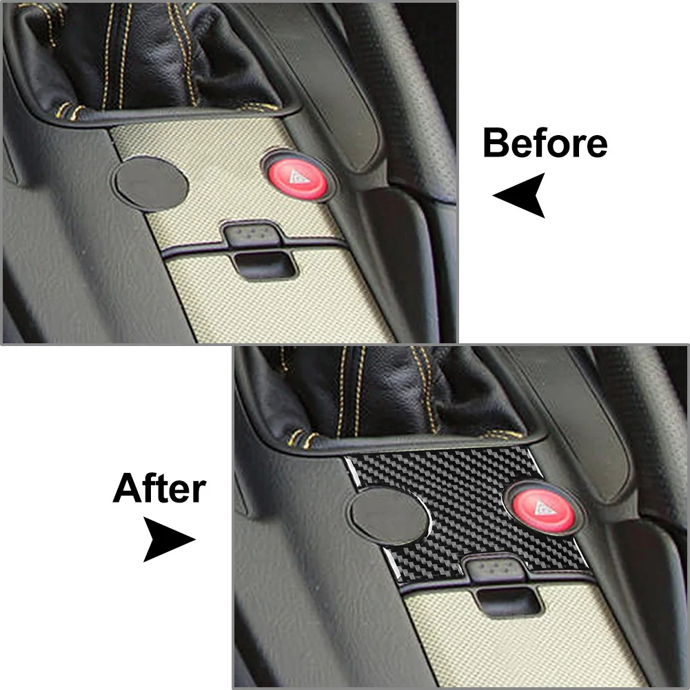 1Pcs Car Hazard Light Button Cover Trim Sticker Decoration For Honda S2000 2004 2005 2006 2007 2008 2009