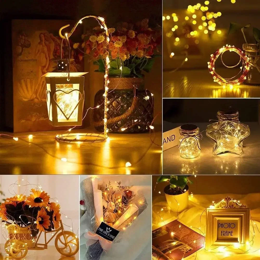 USB/Battery Powered Fairy Lights 2/3/5/10M LED String Light Copper Wire Holiday Outdoor Lamp Garland Xmas Wedding Party Decor