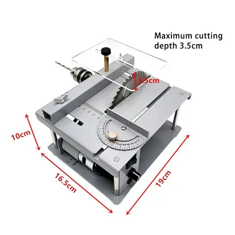 미니 다기능 테이블 톱 PCB 소형 데스크탑 절단기 Diy 모델 목공 96W/150W 가정용 전기 톱