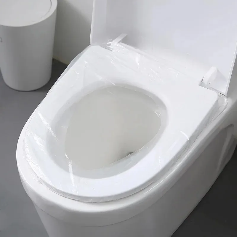 50/1pcs Disposable Toilet Seat Cover Mat Portable Travel Safety Toilet Seat Paper Pads Waterproof Cushion Bathroom Accessiories