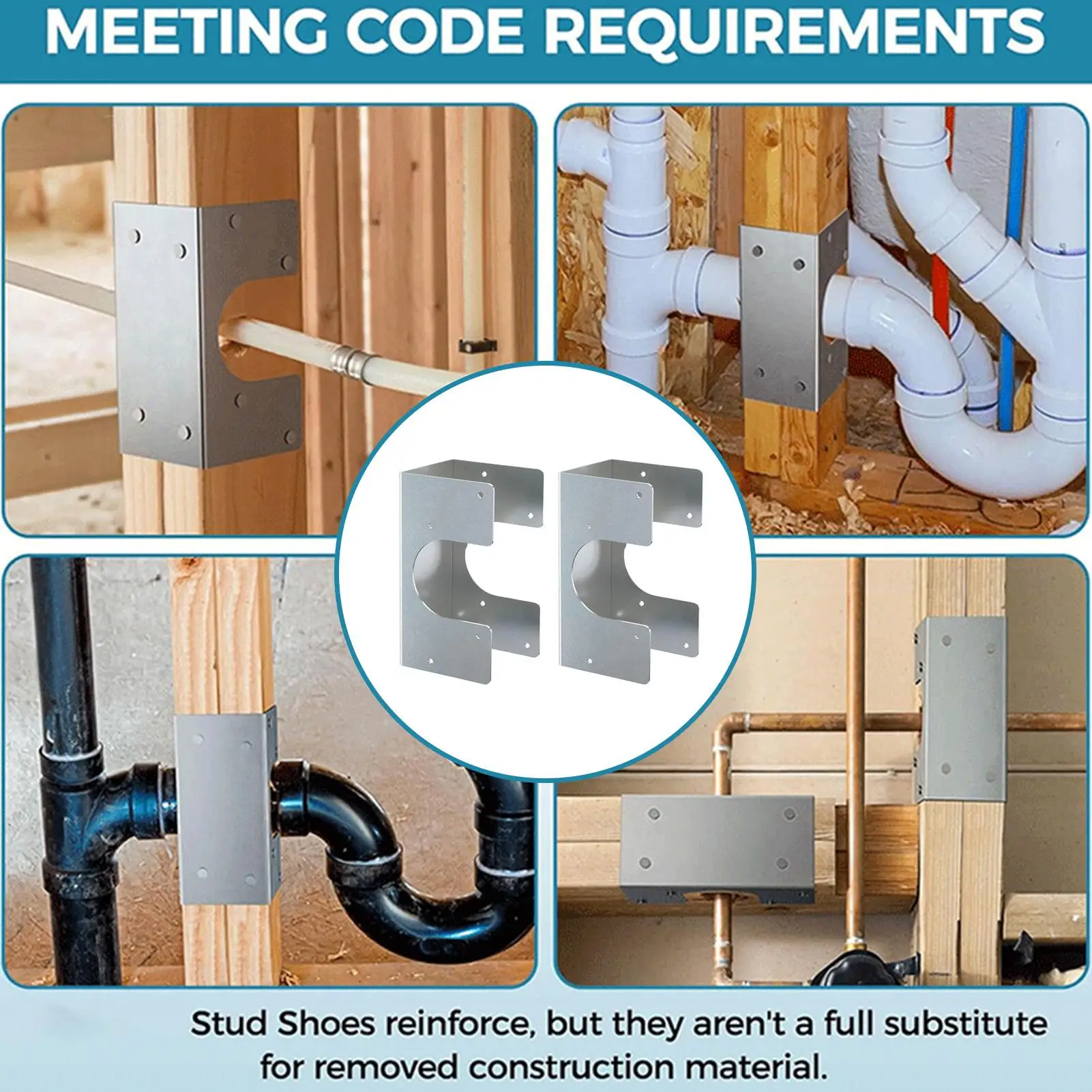 support-de-fixation-robuste-en-acier-de-calibre-16-lot-de-2-pour-charpente-projets-de-plomberie-et-renforcement-structurel