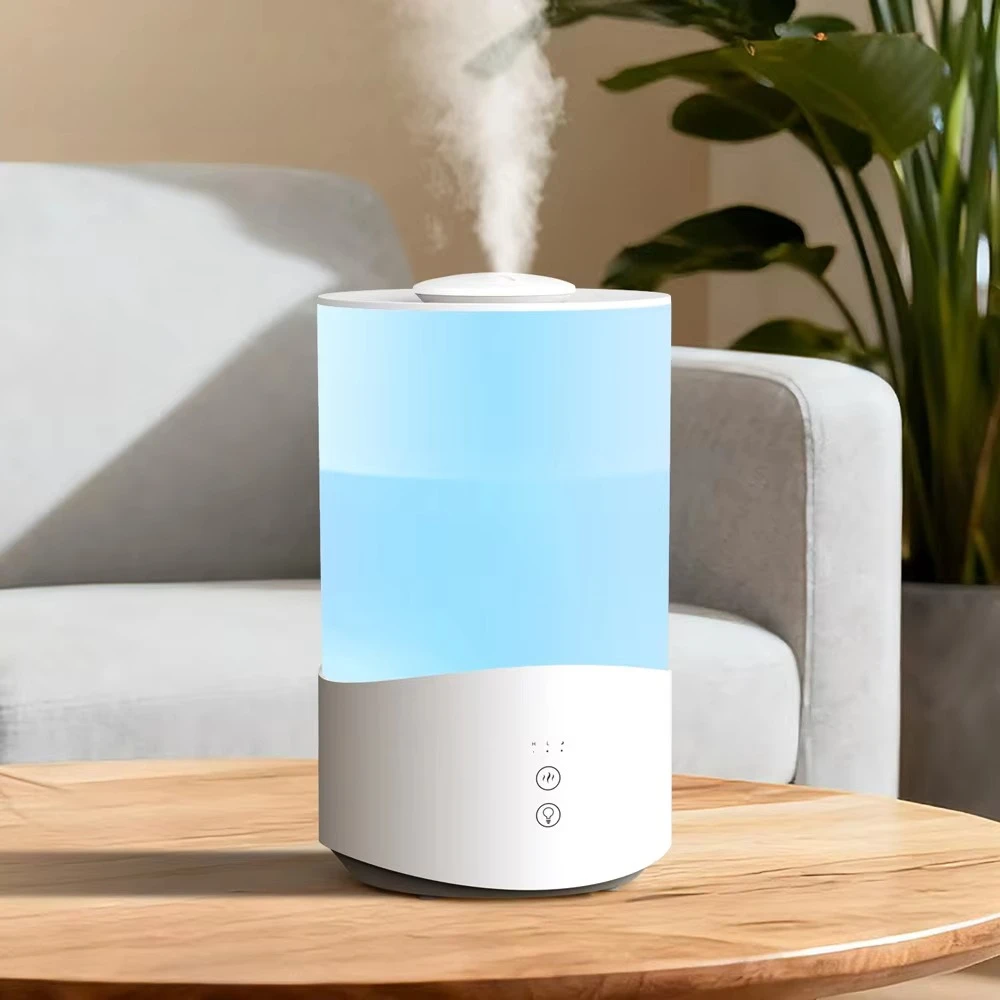 4L Ultrasonic Air Humidifier, 7‑Color Changing LED Light Mist Aroma Humidifier for Home
