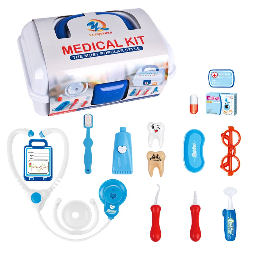 【Nieuw】Doctor Kits voor peuters Kinderen Arts Speelset 15st Speelgoed met speelgoedopslag voor kinderen Cadeau