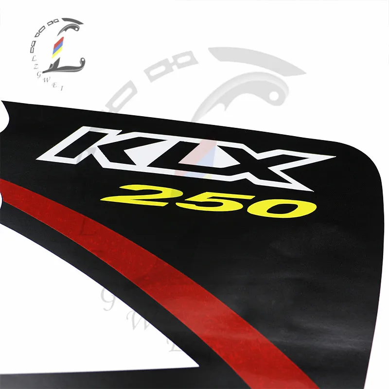 Motorcycle Fuel Tank Stickers For Kawasaki KLX250 KLX 250  Waterproof Sticker Print Dirt Bike Decals Refit