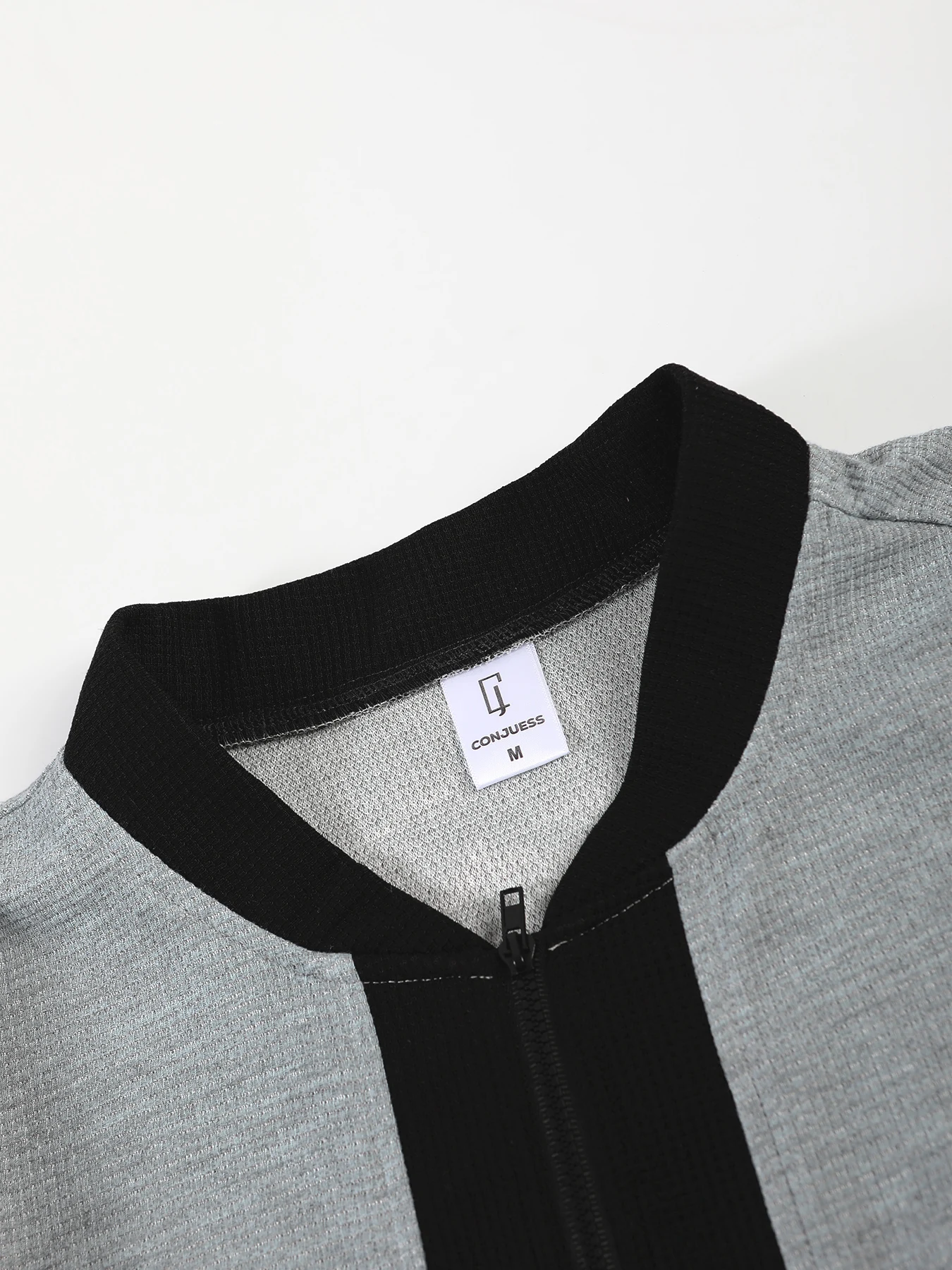 Men's Casual Two-Piece Set Color Block Half Zip Long Sleeve Top with Drawstring Pants