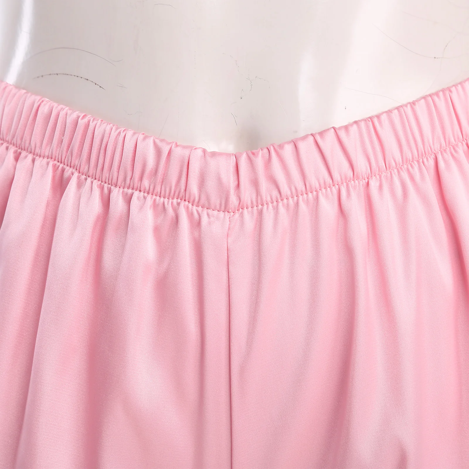 

Womens Satiny Bubble Shorts Low Rise Elastic Waist Pumpkin Shorts Puff Knickers Underskirt for Lolita Dress Casual Outing