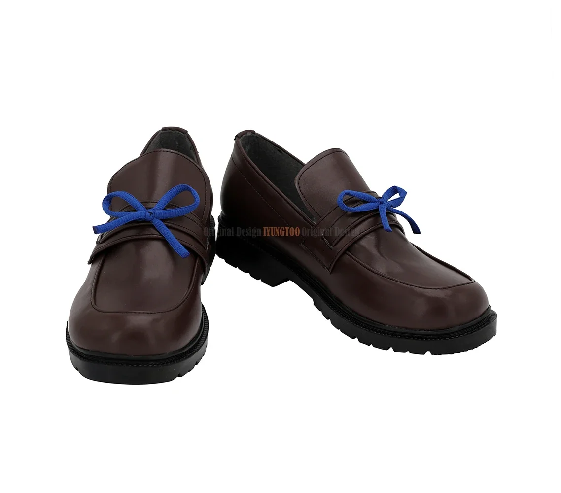 Asashio Shoes Cosplay Azur Lane Asashio Class Destroyer Cosplay Shoes Brown Boots Custom Made for Boys and Girls