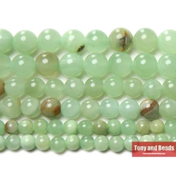 New Arrival Light Green Lace Jade Gem Beads 15