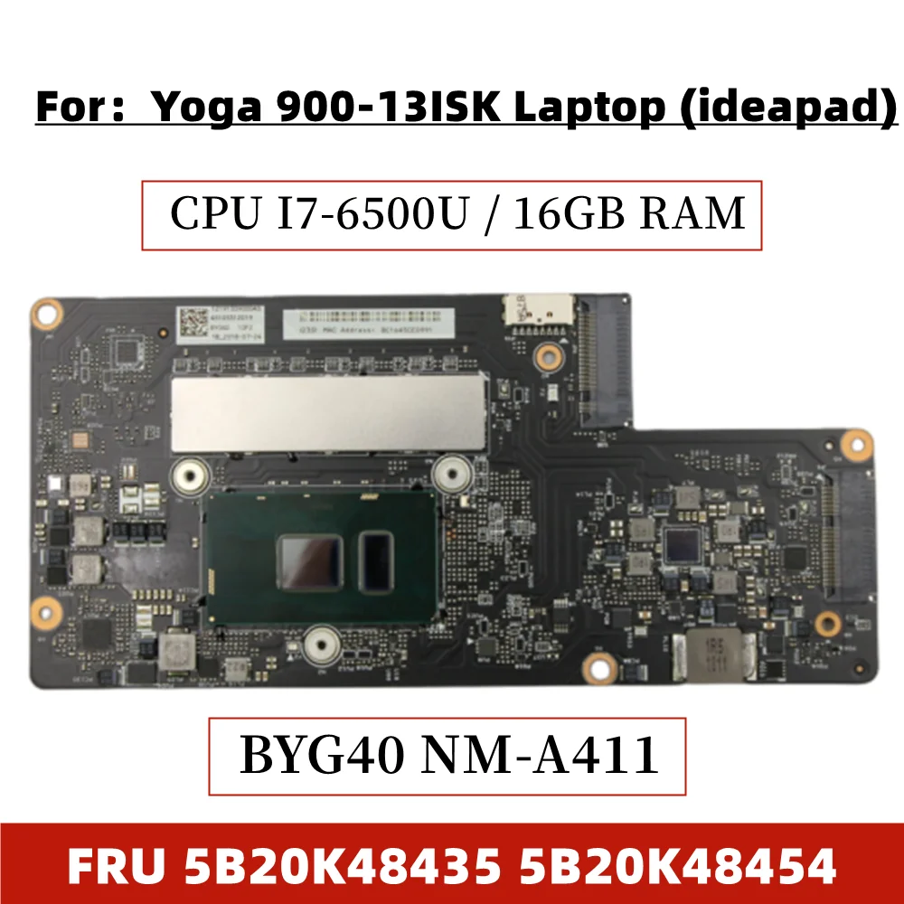 

Б/у материнская плата BYG40 для ноутбука Lenovo YOGA 900-13ISK с 5B20K48454 BYG40