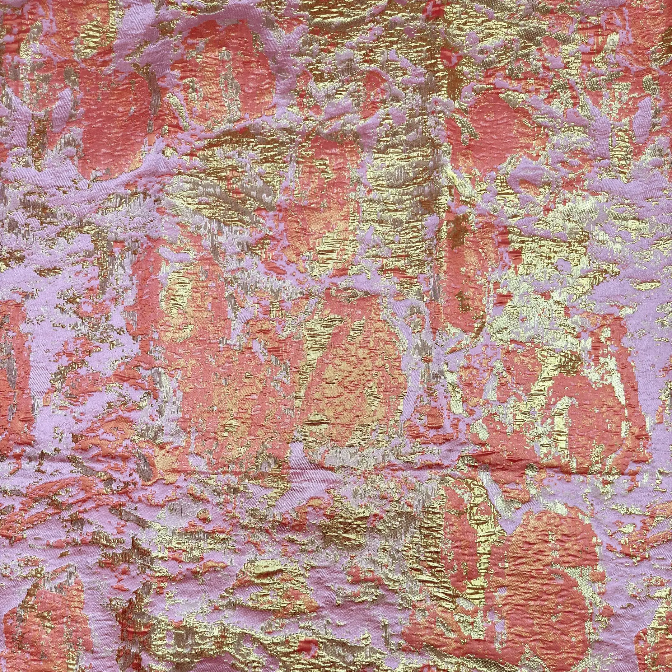 Nigerian Damask Brocade Fabric Fabric Metallic Feel Abstract Patterns Stylish Boubou Or Gorgeous Dresses 5 Yard Jacquard Fabric