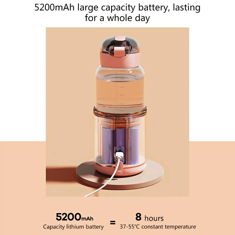 J15U Przenośny podgrzewacz do karmienia niemowląt USB akumulatorowy podgrzewacz do butelek z mlekiem dla niemowląt Stałe ciepło
