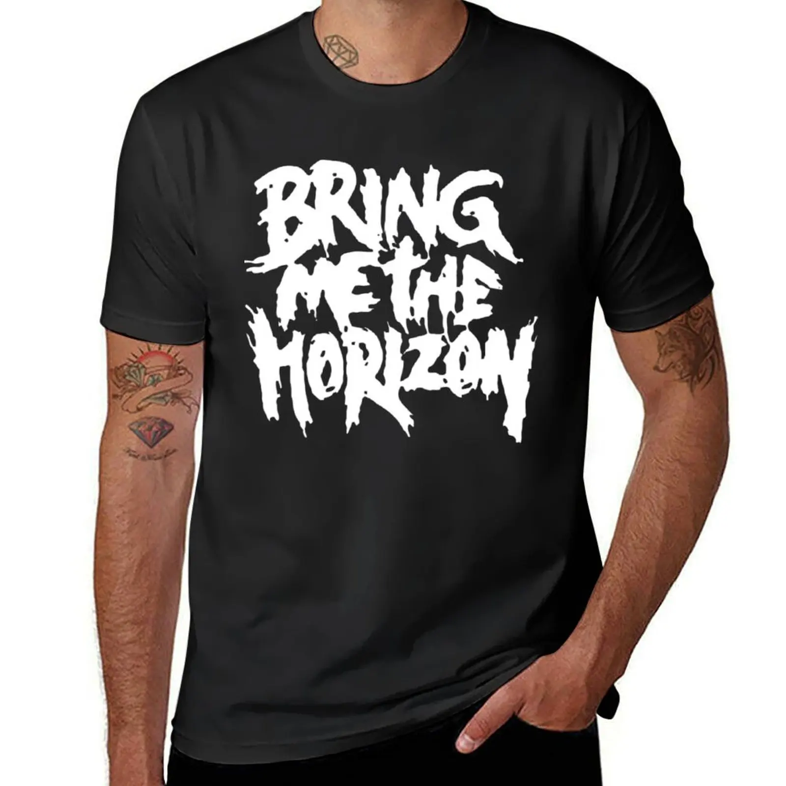 

The Horizon T-Shirt sports fans korean fashion summer tops mens clothing