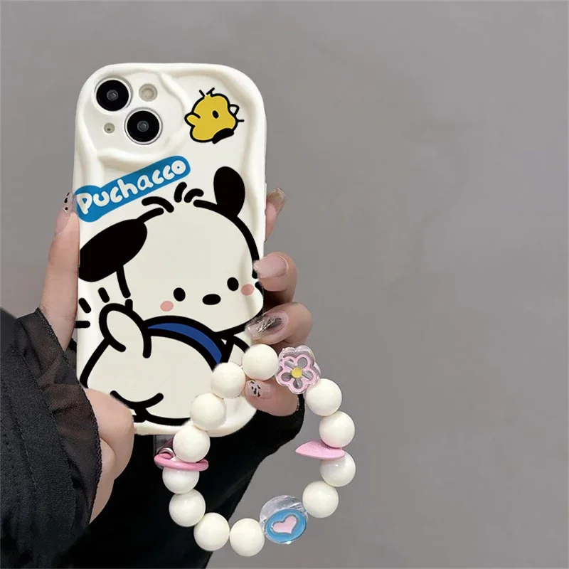 حافظة Pochacco لهاتف Infinix GT 30 Pro Hot 30i 20i 30 20 12 9 Play Smart 8 7 6 HD Plus TECNO SPARK 20 20C POVA 6 Pro 5G غطاء متموج