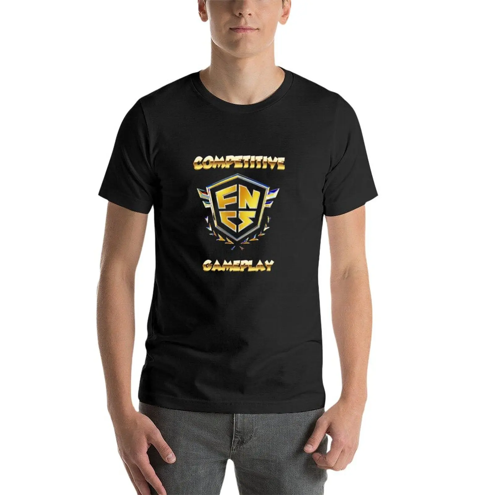 FNCS-Camiseta de competición para hombre, ropa vintage para niño, blanco