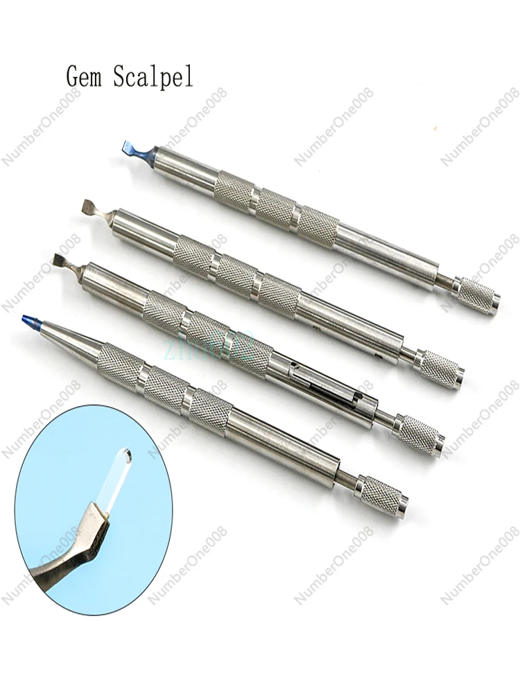 

Artificial gemstone knife, ophthalmic small incision, 15 degree puncture bayonet tunnel knife