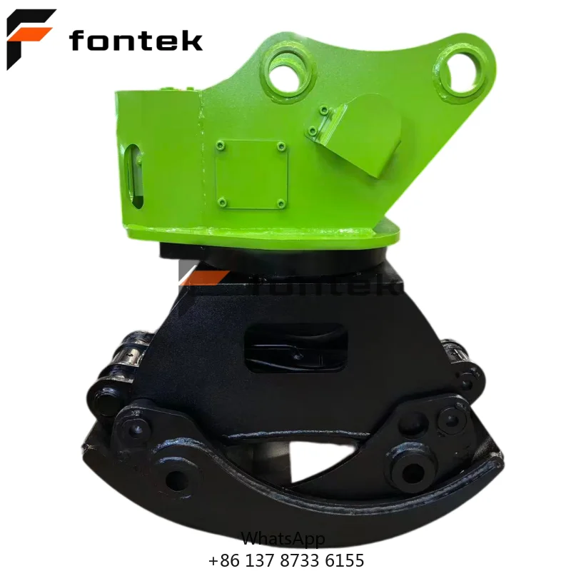 OEM ODM Custom Wide Opening Hydraulic Wood Grapple For 5-9 Ton Excavator